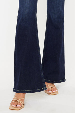 Kancan - Women's Mid-Rise Flare Boot Cut Jean - kc6102 - SaltTree