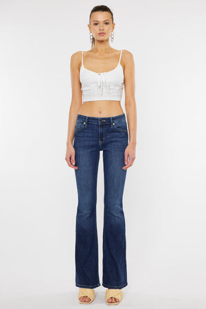Kancan - Women's Mid-Rise Flare Boot Cut Jean - kc6102 - SaltTree