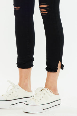 Kancan - Women's Mid Rise Ankle Skinny Jeans - kc6204 - SaltTree