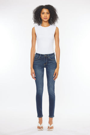 Kancan - Women's Mid Rise Super Skinny Jeans - Basic - KC7085 ST - SaltTree