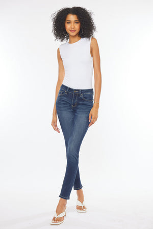 Kancan - Women's Mid Rise Super Skinny Jeans - Basic - KC7085 ST - SaltTree