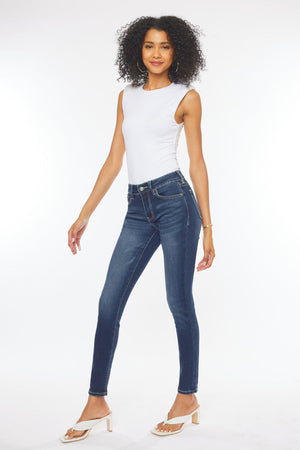 Kancan - Women's Mid Rise Super Skinny Jeans - KKC7085LOH, DH *1 - SaltTree