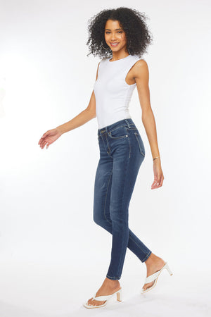 Kancan - Women's Mid Rise Super Skinny Jeans - Basic - KC7085 ST - SaltTree