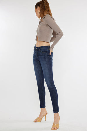 Kancan - Women's Mid Rise Super Skinny Jeans - Basic - KC7085 ST - SaltTree
