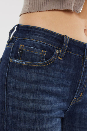 Kancan - Women's Mid Rise Super Skinny Jeans - Basic - KC7085 ST - SaltTree