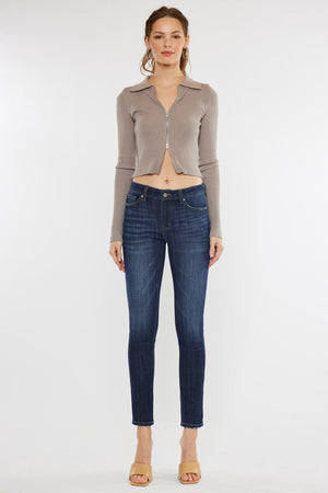 Kancan - Women's Mid Rise Super Skinny Jeans - Basic - KC7085 - SaltTree