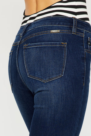 Kancan - Women's Mid Rise Super Skinny Jeans - Basic - KC7092 ST - SaltTree