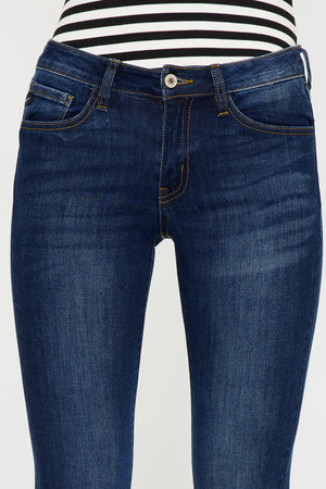 Kancan - Women's Mid Rise Super Skinny Jeans - Basic - KC7092 ST - SaltTree