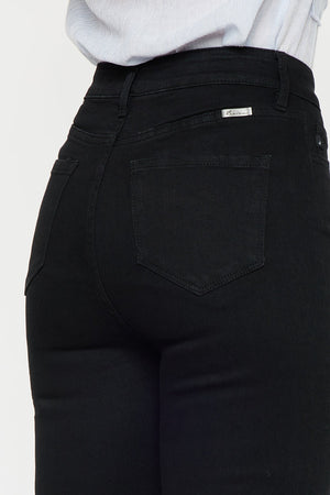 Kancan - Women's High Rise Button Fly Distressed Super Skinny Jeans - kc7273 - SaltTree