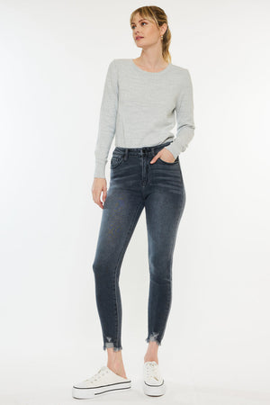 Kancan - ESTHER HIGH RISE ANKLE SKINNY JEANS - KC7274LG -ST - SaltTree