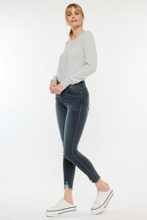 Kancan - ESTHER HIGH RISE ANKLE SKINNY JEANS - KC7274LG -ST - SaltTree