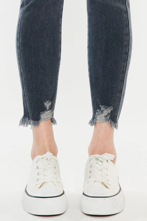 Kancan - ESTHER HIGH RISE ANKLE SKINNY JEANS - KC7274LG -ST - SaltTree