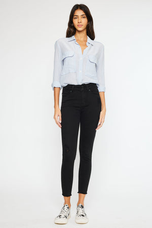 Kancan - Women's High Rise Ankle Skinny Jeans - KC7317 ST - SaltTree