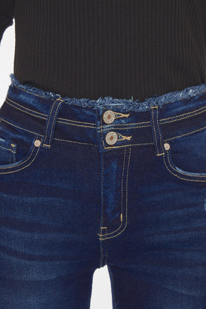 Kancan - Women's High Rise Ankle Skinny Jeans - KC7317 ST - SaltTree