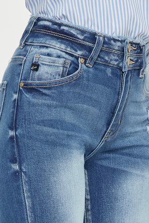 Kancan - Women's High Rise Ankle Skinny Jeans - KC7317 ST - SaltTree