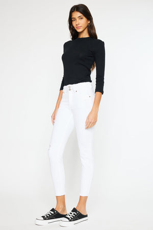 Kancan - Women's High Rise Ankle Skinny Jeans - KC7317 ST - SaltTree