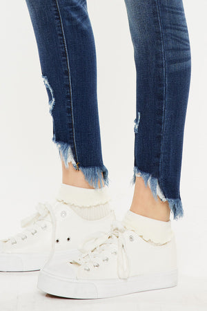 Kancan - Women's High Rise Ankle Skinny Jeans - kc8395 - SaltTree