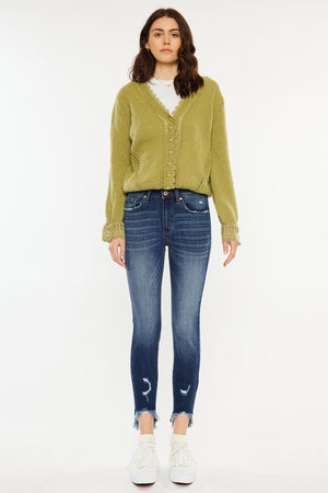 Kancan - Women's High Rise Ankle Skinny Jeans - kc8395 - SaltTree