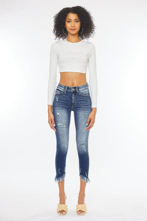 Kancan - Women's High Rise Ankle Skinny Jeans - KC9204D-NV - SaltTree