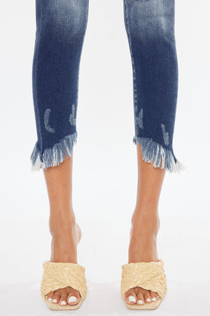 Kancan - Women's High Rise Ankle Skinny Jeans - KC9204D-NV - SaltTree
