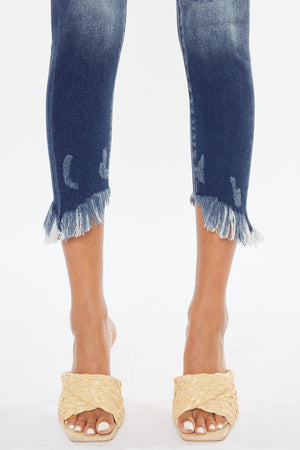 Kancan - Women's High Rise Ankle Skinny Jeans - kc9204d with kc8395 - SaltTree
