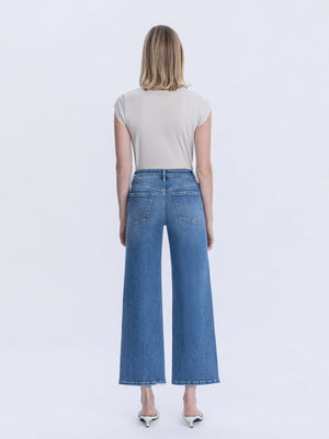 Vervet - High-Rise Ankle Wide Leg Jeans in Blue Soul (28" Inseam) - LV2061-SaltTree