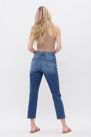 Mica Denim - Tokaji Super High Rise Stretch Mom Jeans - MDP-M143 - SaltTree