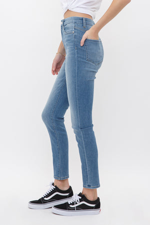 Mica Denim - Metsovo High Rise Ankle Skinny Jeans - MDP-S130 - SaltTree