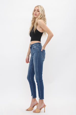 Mica Denim - Barsac High Rise Crop Skinny Jeans - MDP-S166 - SaltTree