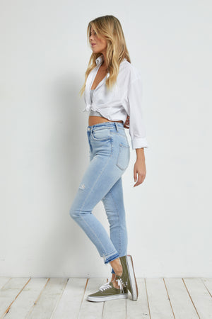 Mica Denim - Fell for You High Rise Crop Skinny Jeans - MDP-S247 - SaltTree