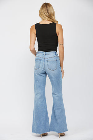 Mica Denim - High Rise Super Wide Fit Jeans - MDP-W3030LT - SaltTree