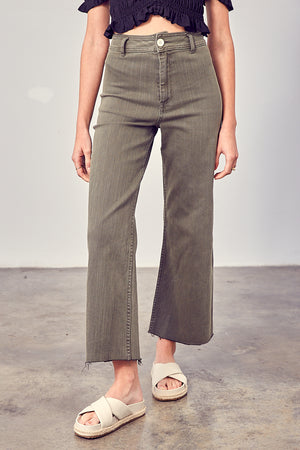 Miou Muse - Straight Wide Leg Denim Pants - MMP623 - SaltTree