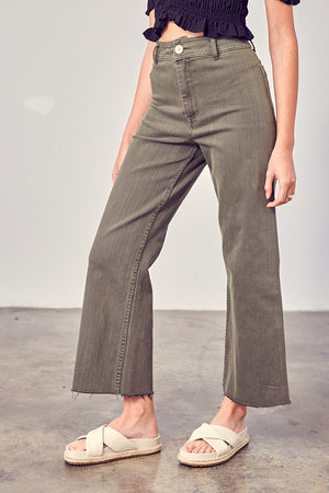 Miou Muse - Straight Wide Leg Denim Pants - MMP623 - SaltTree