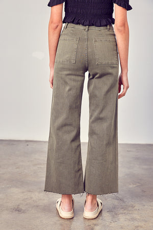 Miou Muse - Straight Wide Leg Denim Pants - MMP623 - SaltTree