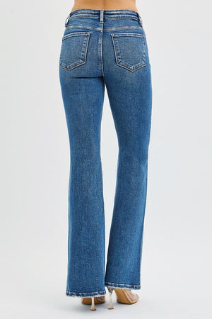 Risen Jeans - Tummy Control High Rise Flare Jeans - PF21348 - SaltTree