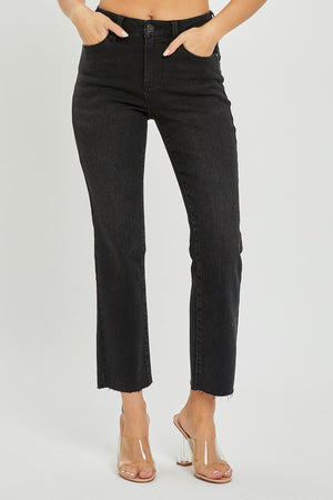 Risen Jeans - Mid Rise Straight Raw Edge Jeans - RDP5203 - SaltTree