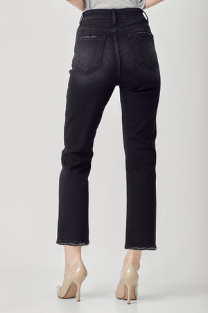 Risen Jeans - High Rise Crop Straight Jeans - RDP5250 - SaltTree