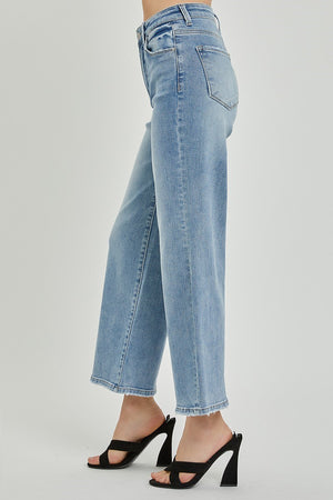 Risen Jeans - High Rise Wide Crop Jeans - RDP5531 - SaltTree