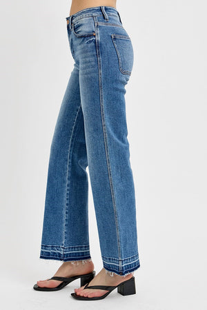 Risen Jeans - High Rise Ankle Straight Jeans - RDP5845 - SaltTree