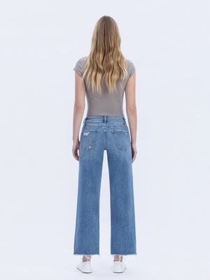 Vervet - High Rise Medium Wash Ankle Dad Jeans (28" Inseam) - T6398-SaltTree