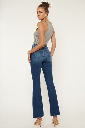 Kancan - Brenda High Rise Bootcut Jeans - KC11259 - SaltTree