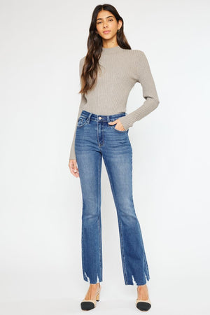 Kancan - Brenda High Rise Bootcut Jeans - KC11259 - SaltTree