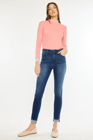 Kancan - Janice High Rise Cigarette Leg Jeans - ESSENTIAL, KC20000 - SaltTree
