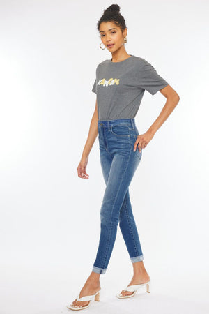 Kancan - Janice High Rise Cigarette Leg Jeans - ESSENTIAL, KC20000 - SaltTree