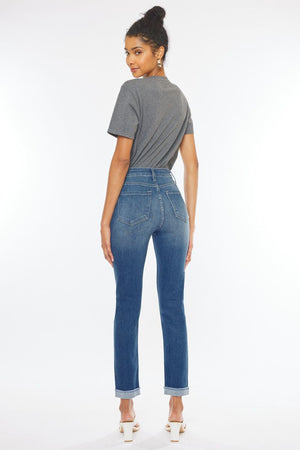 Kancan - Janice High Rise Cigarette Leg Jeans - ESSENTIAL, KC20000 - SaltTree