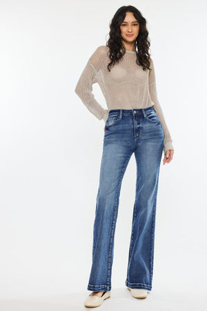 Kancan - Avonlea High Rise Wide Leg Flare Jeans - ESSENTIAL, KC20024 - SaltTree
