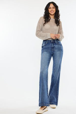 Kancan - Avonlea High Rise Wide Leg Flare Jeans - ESSENTIAL, KC20024 - SaltTree