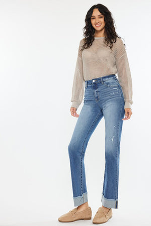 Kancan - Trini High Rise Straight Jeans - Essential, KC20065M - SaltTree