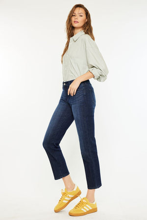 Kancan - Delvey Mid Rise Boyfriend Jeans - Essential, KC20080D - SaltTree