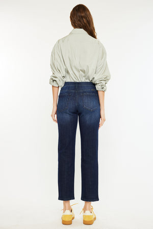 Kancan - Delvey Mid Rise Boyfriend Jeans - Essential, KC20080D - SaltTree